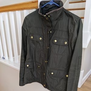 J Crew Downtown field jacket Mossy Brown size Small